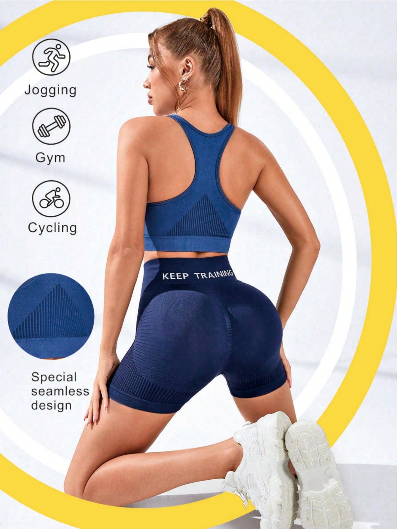 Women's Racerback Sports Bra S - đánh giá và giá Seamless Ribbed Workout Tank Top