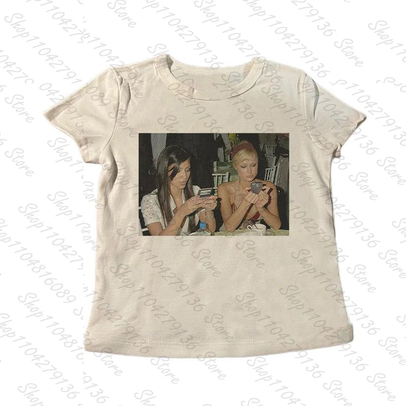 2000s Punk Women Short Sleeve  - đánh giá và giá Y2K Graphic Baby Tee Crop