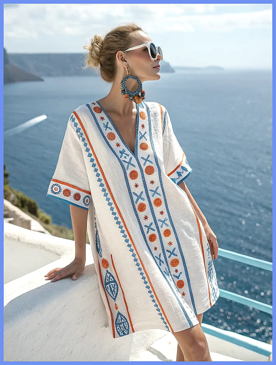 Women's 2025 Summer V-Neck Flo - đánh giá và giá Dresses