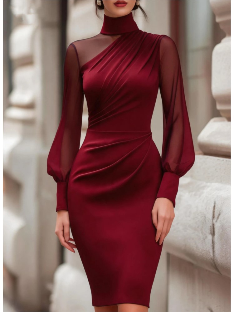 New Fashionable Mesh Sheer Lon - đánh giá và giá Sexy Mesh Sheer Bodycon Dress