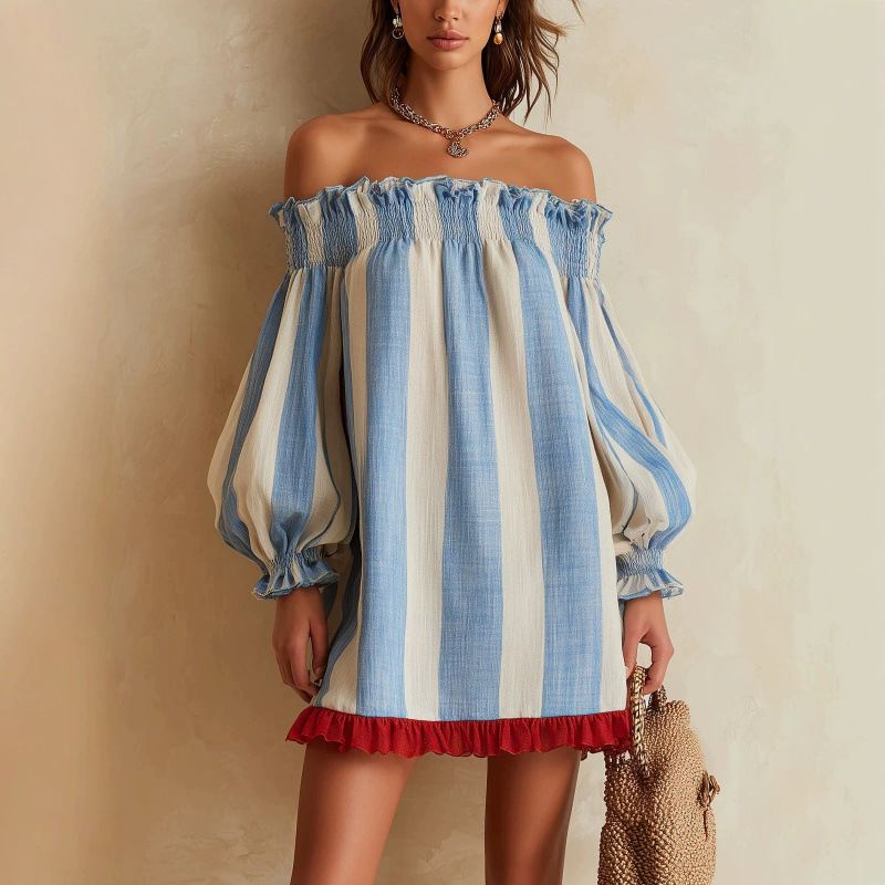 2026 Women Off‑the‑Shoulder Dr - đánh giá và giá Off Shoulder Puff Sleeve Sundress