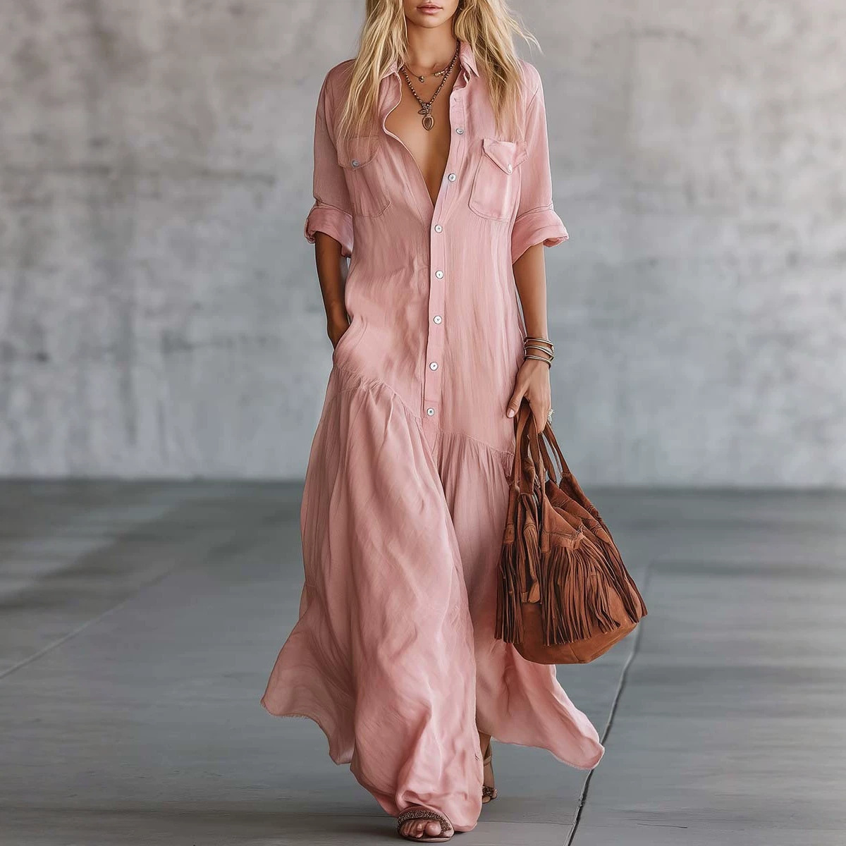 2026 Women's Summer Cotton Lin - đánh giá và giá Casual Loose Linen Shirt Dress