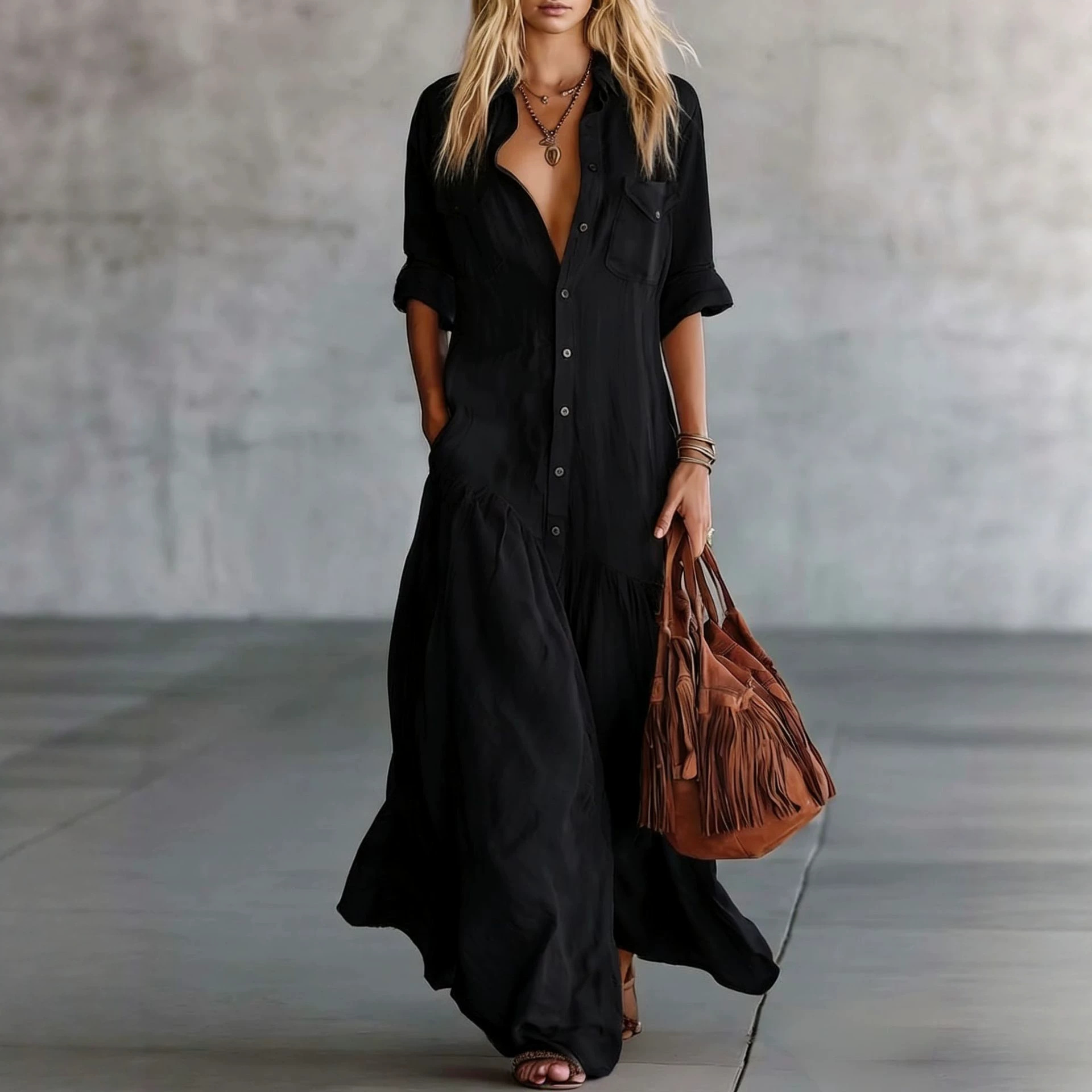 2026 Women's Summer Cotton Lin - đánh giá và giá Casual Loose Linen Shirt Dress