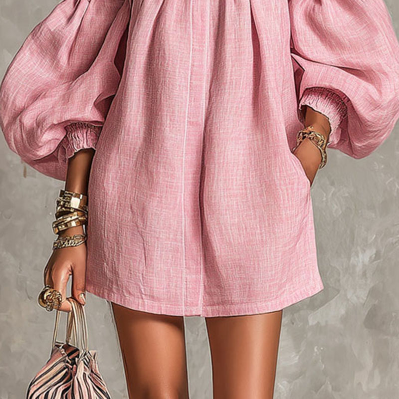 2026 Summer New Off Shoulder P - đánh giá và giá Off Shoulder Puff Sleeve Sundress