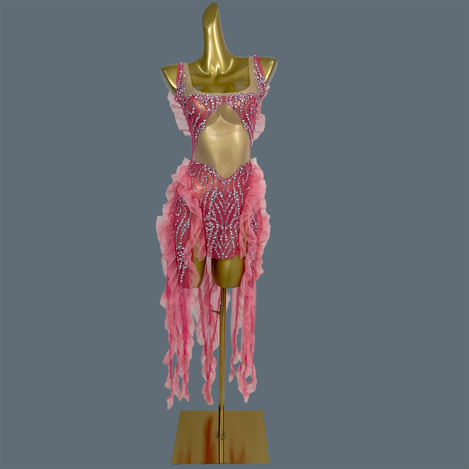 Fashion Sparkly Crystal Rhines - đánh giá và giá Sparkly Rhinestone Club Party Dress