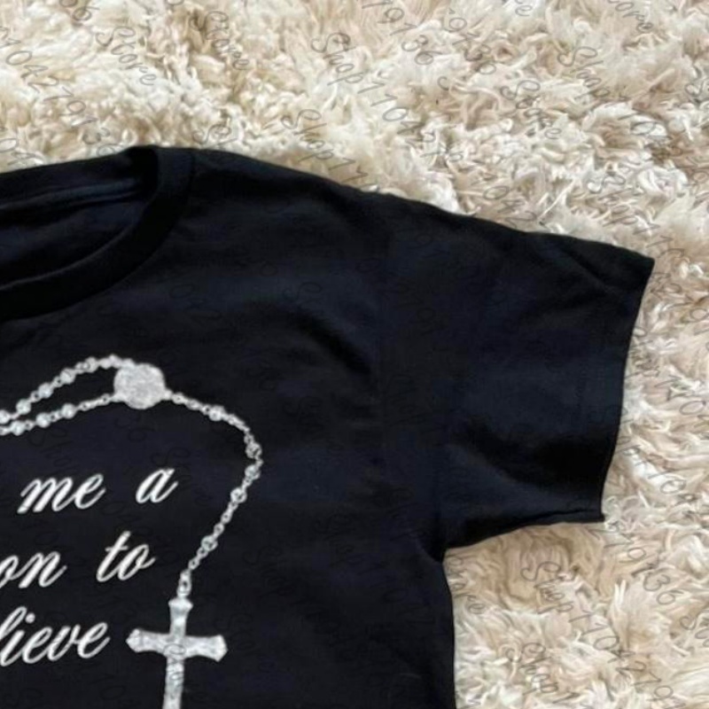 2000s Woman Clothing Y2K Cloth - đánh giá và giá Y2K Graphic Baby Tee Crop