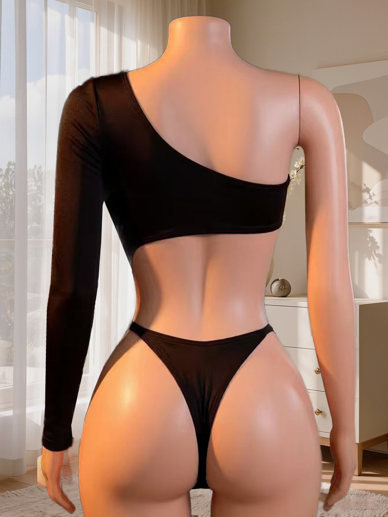 Women One Shoulder Long Sleeve - đánh giá và giá Lingerie