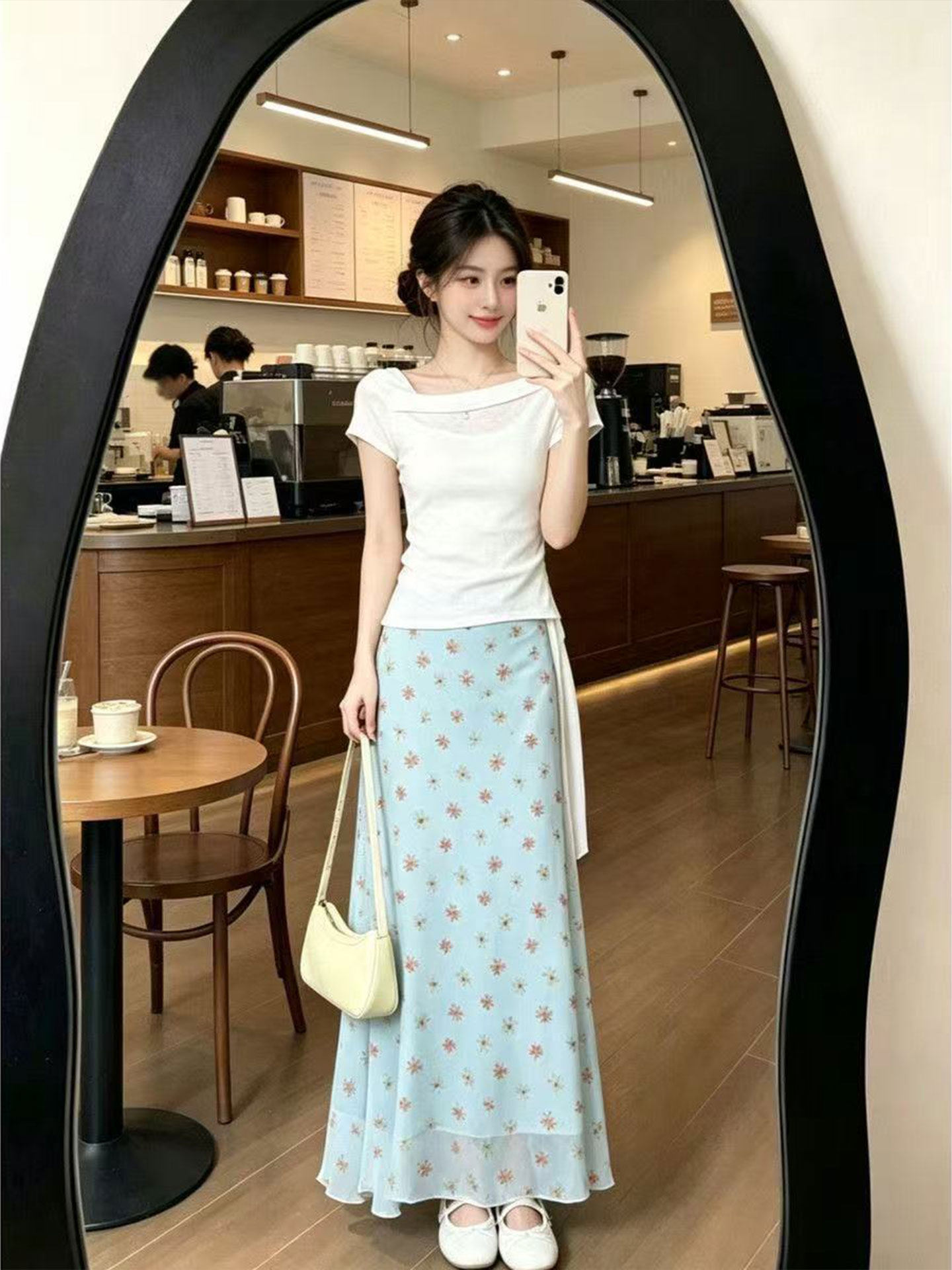 Korean Design A-Line Fish Tail - đánh giá và giá Korean Style A Line Shirt Dress