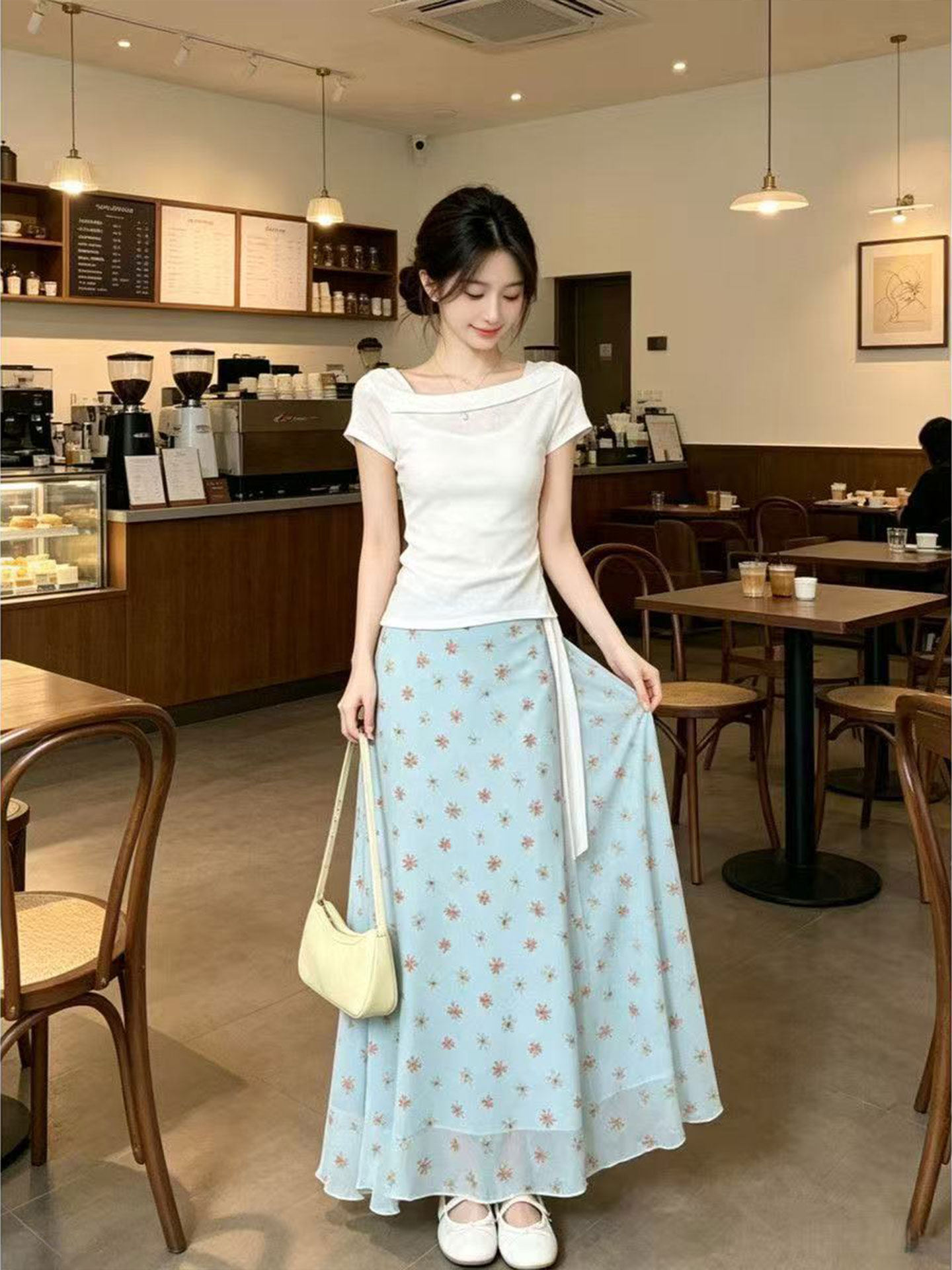 Korean Design A-Line Fish Tail - đánh giá và giá Korean Style A Line Shirt Dress