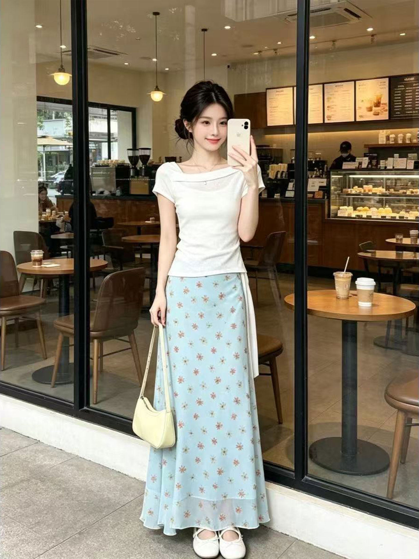 Korean Design A-Line Fish Tail - đánh giá và giá Korean Style A Line Shirt Dress