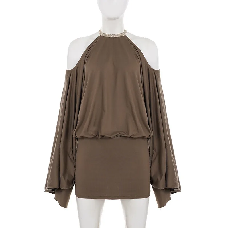 European American Hot Women Dr - đánh giá và giá Y2K Backless Halter Mini Dress