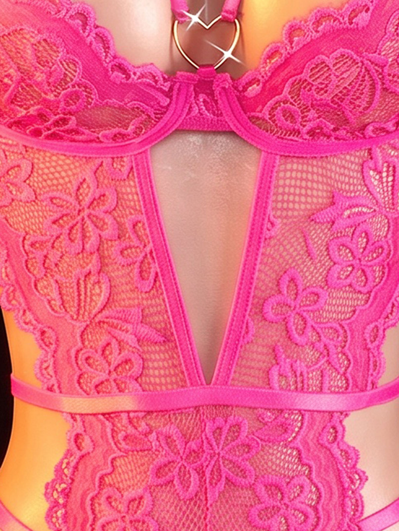 One-piece Hollow Transparent L - đánh giá và giá Lingerie