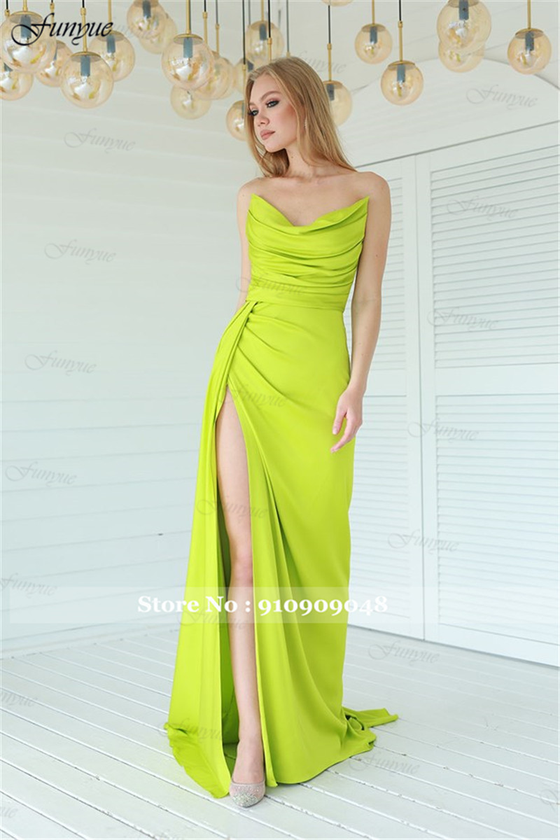 Elegant Off Shoulder Evening D - đánh giá và giá Elegant Satin Evening Gown Split