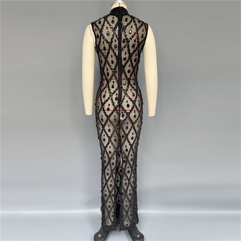 Black Sparkly Sexy Prom Dress  - đánh giá và giá Sexy Mesh Sheer Bodycon Dress