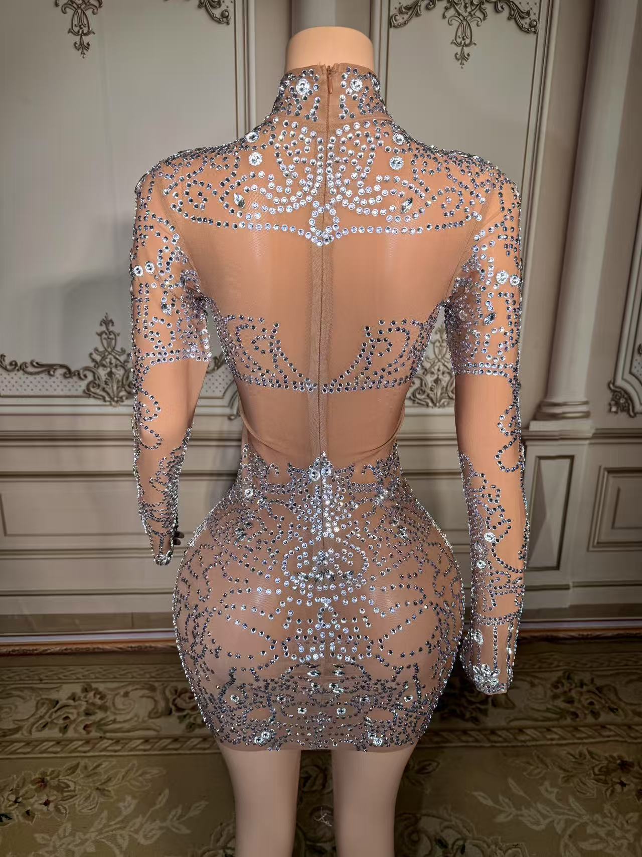 ZD Sparkly Rhinestone Mini Dre - đánh giá và giá Sparkly Rhinestone Club Party Dress