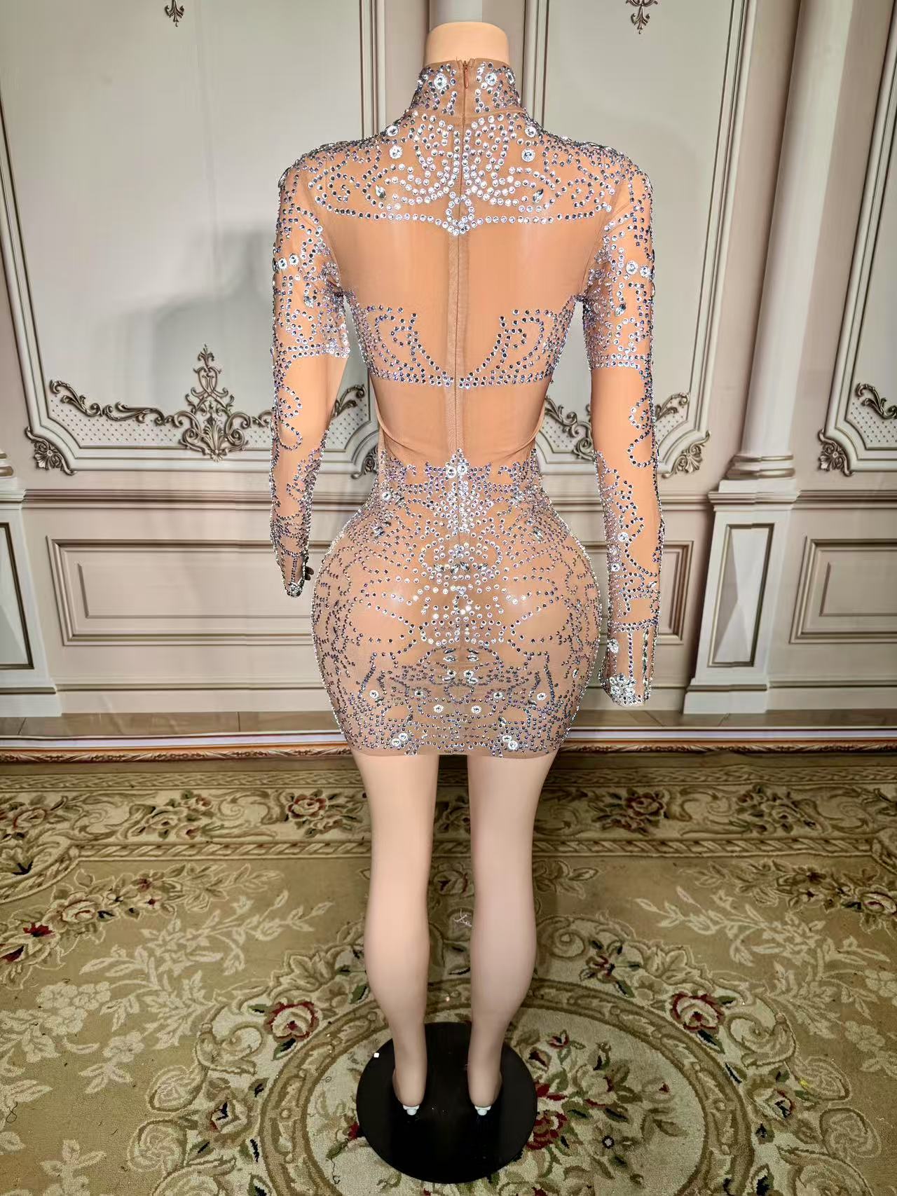 ZD Sparkly Rhinestone Mini Dre - đánh giá và giá Sparkly Rhinestone Club Party Dress