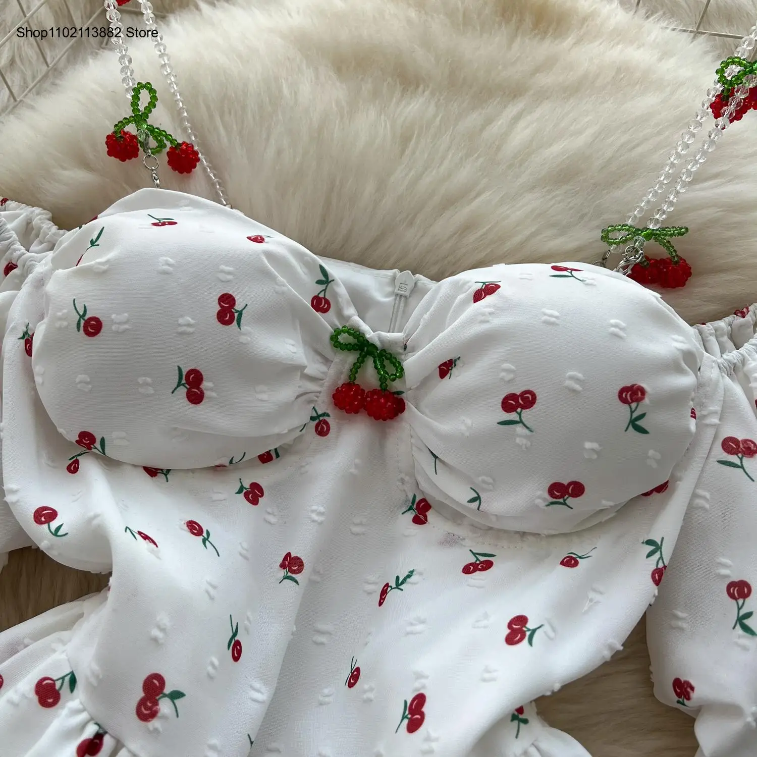 Puff Sleeves Off Shoulder Prin - đánh giá và giá Off Shoulder Puff Sleeve Sundress