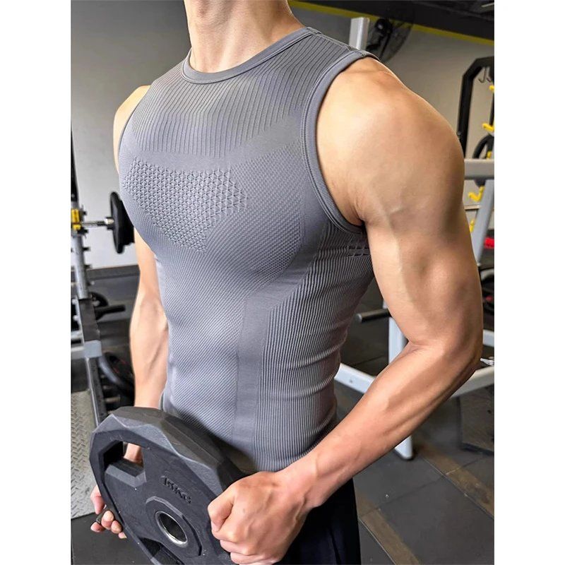 Men's Seamless Ribbed Fitness  - đánh giá và giá Seamless Ribbed Workout Tank Top