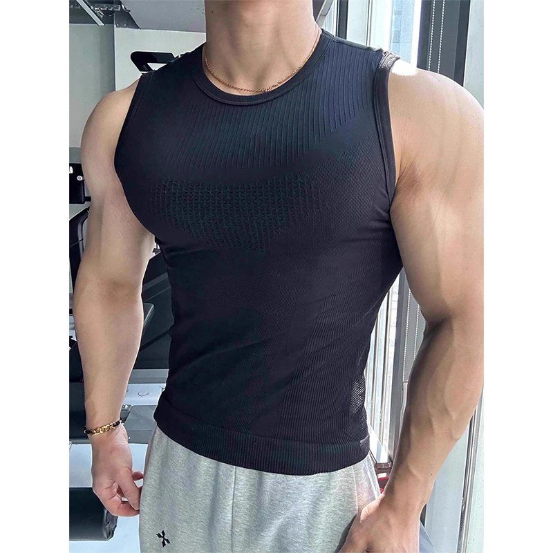 Men's Seamless Ribbed Fitness  - đánh giá và giá Seamless Ribbed Workout Tank Top