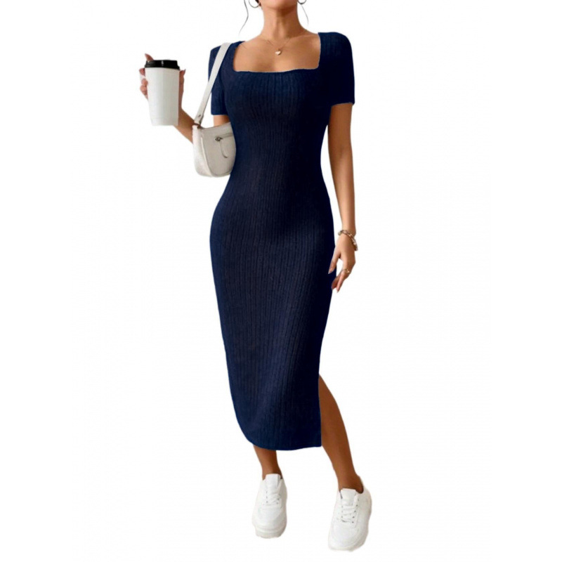 Ropa Para Mujer Vintage Ribbed - đánh giá và giá Bodycon Long Sleeve Ribbed Dress