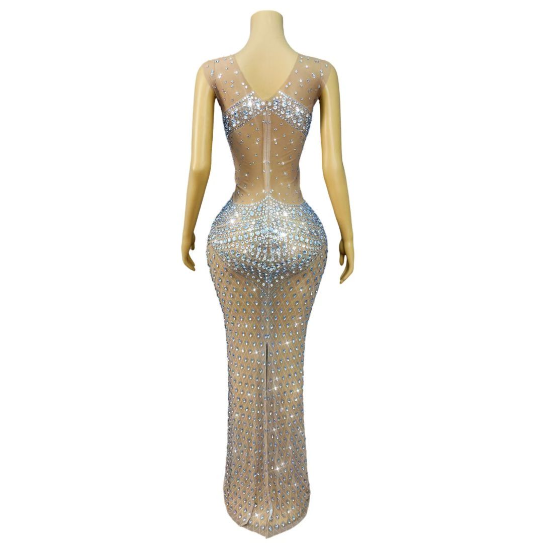 Women Sparkly Rhinestone Sleev - đánh giá và giá Sparkly Rhinestone Club Party Dress
