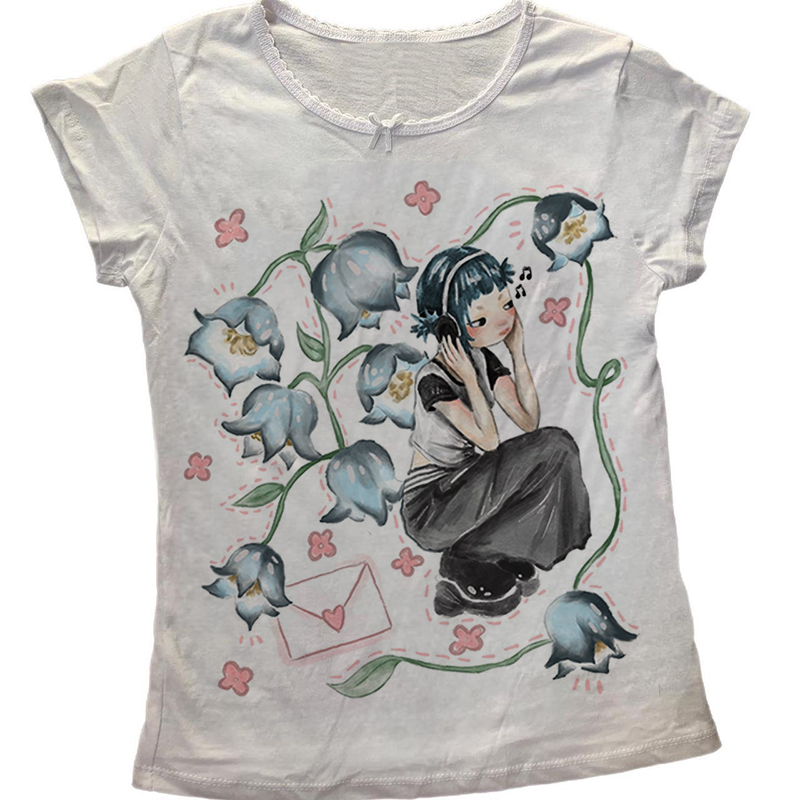 Y2K Korean Popular Clothes Emo - đánh giá và giá Y2K Graphic Baby Tee Crop