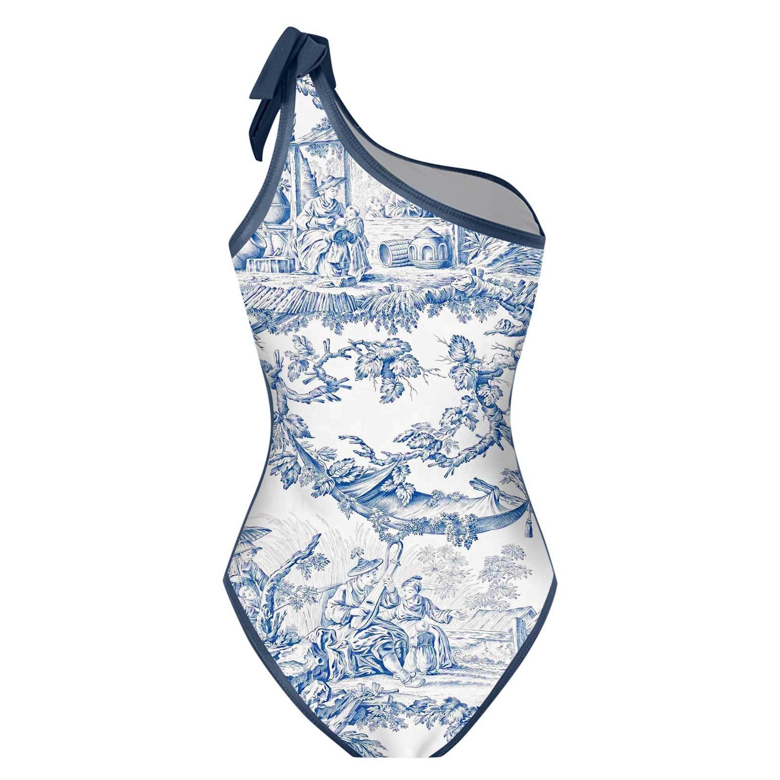 Woman Bikini Tankini Blue And  - đánh giá và giá Skirts