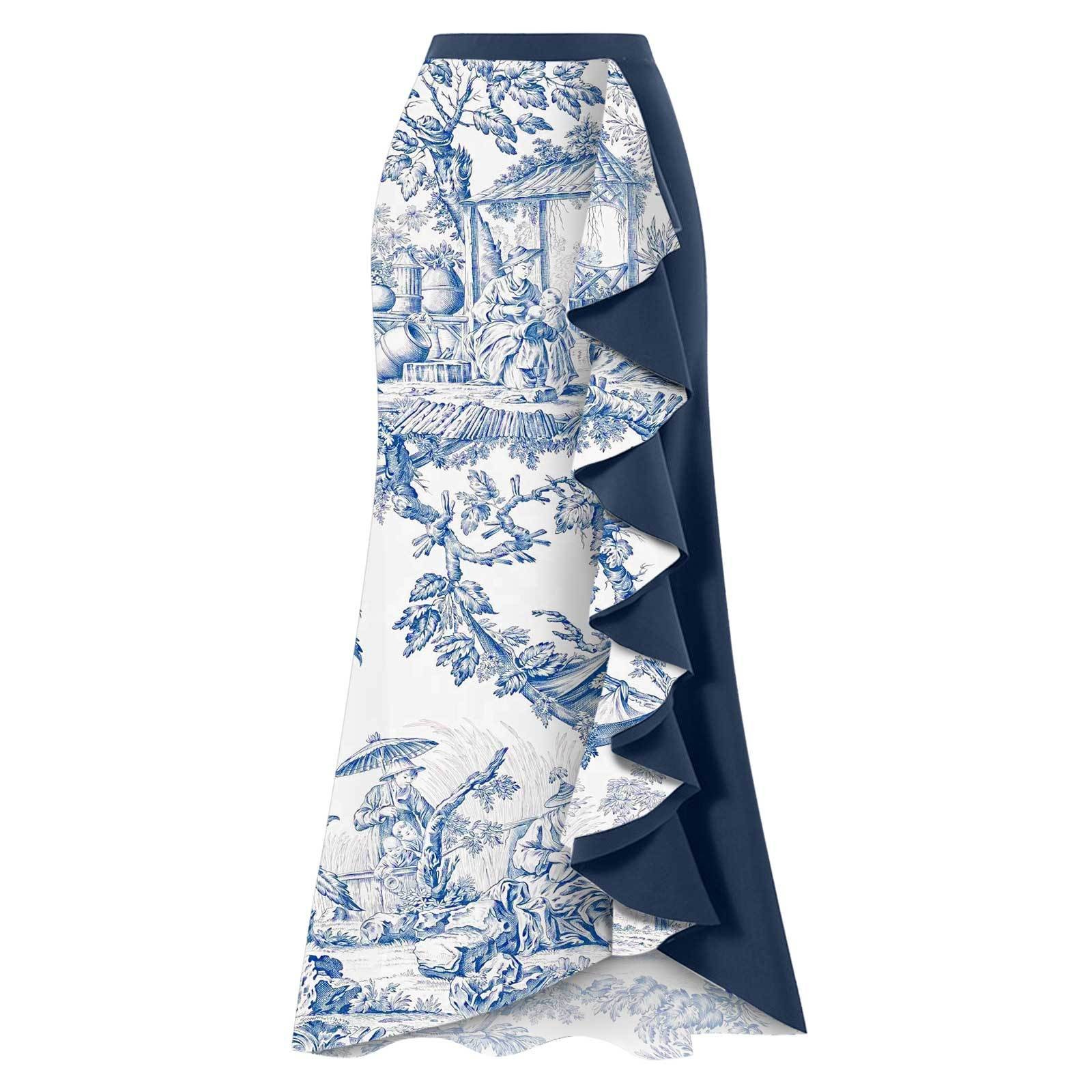 Woman Bikini Tankini Blue And  - đánh giá và giá Skirts