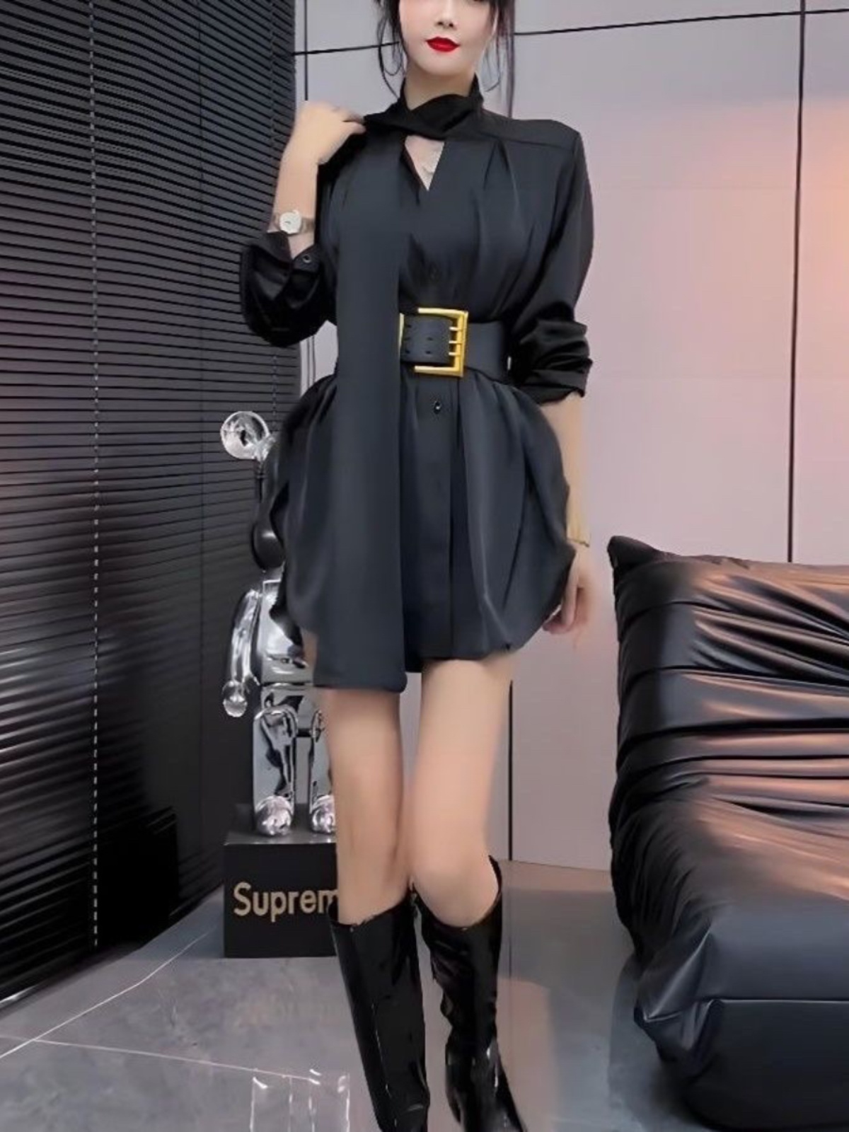 White Silk Shirt Dress Women's - đánh giá và giá Korean Style A Line Shirt Dress