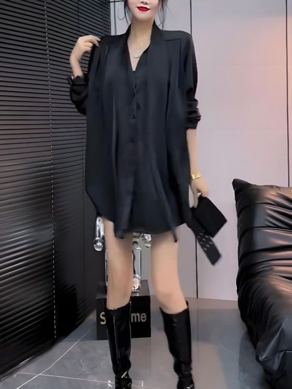 White Silk Shirt Dress Women's - đánh giá và giá Korean Style A Line Shirt Dress