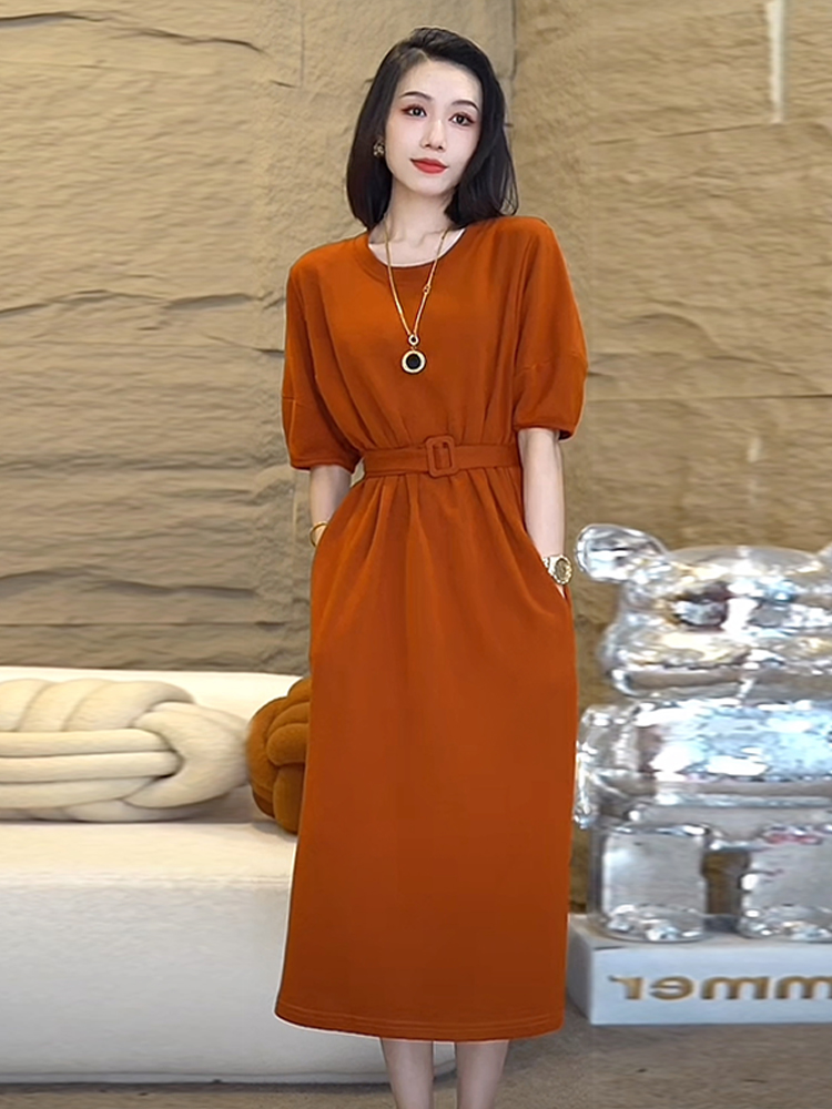 Klein Blue Women's Summer Casu - đánh giá và giá Korean Style A Line Shirt Dress