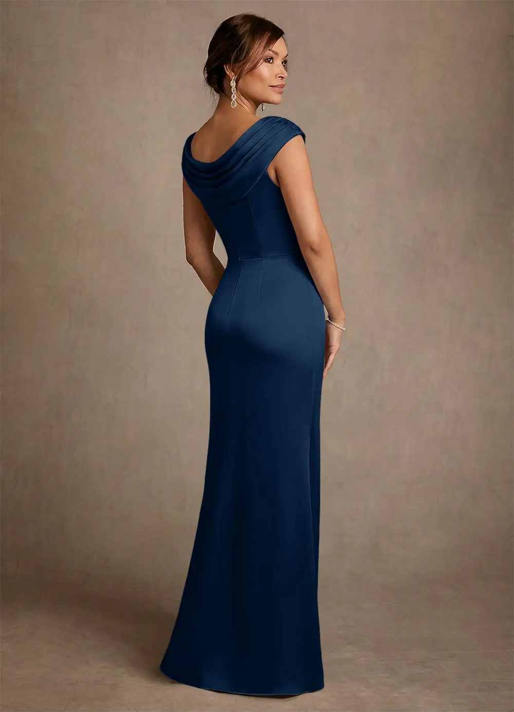 Mother Dress Mother Of Bride D - đánh giá và giá Elegant Satin Evening Gown Split