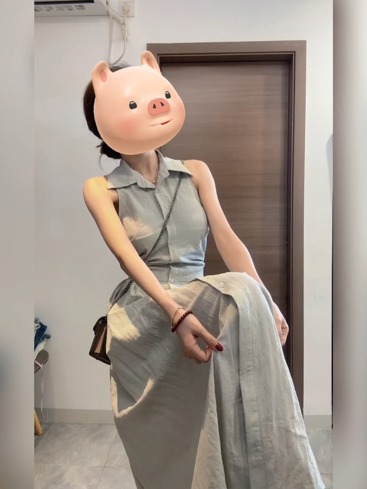 XZY Chic Casual  Collar Sleeve - đánh giá và giá Korean Style A Line Shirt Dress