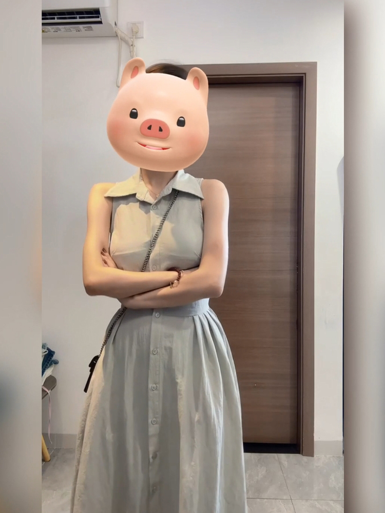 XZY Chic Casual  Collar Sleeve - đánh giá và giá Korean Style A Line Shirt Dress