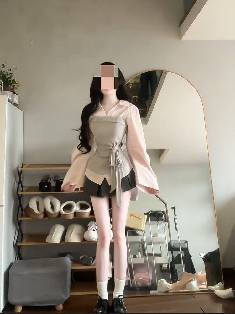 Women's plus Size Korean Style - đánh giá và giá Korean Style A Line Shirt Dress
