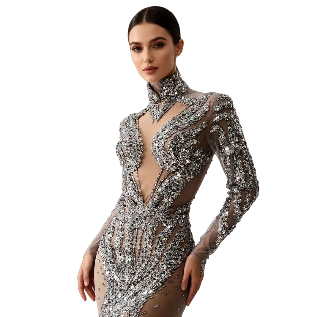 Silver Sparkly Sequins See Thr - đánh giá và giá Sparkly Rhinestone Club Party Dress