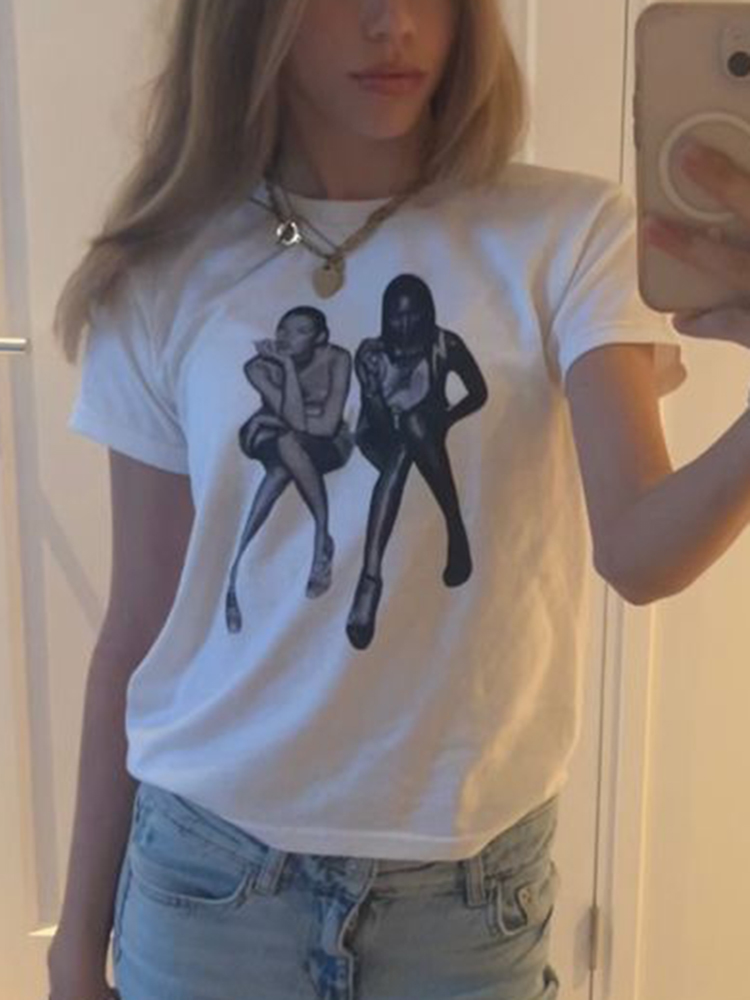 Aesthetic Summer Baby Tee Stre - đánh giá và giá Y2K Graphic Baby Tee Crop