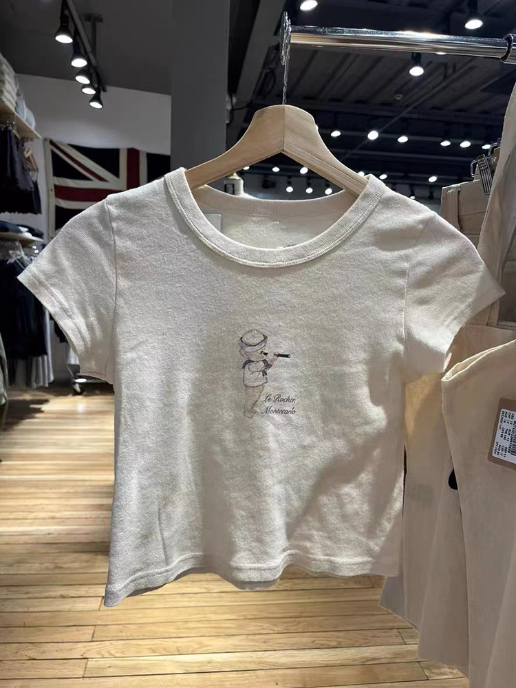 Angel Baby Graphic Slim T-shir - đánh giá và giá Y2K Graphic Baby Tee Crop