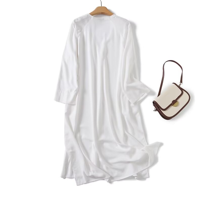 Dave&Di Moroccan Retro Linen L - đánh giá và giá Casual Loose Linen Shirt Dress