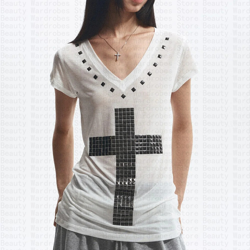 Rock Goth Unique Top Y2k Crop  - đánh giá và giá Y2K Graphic Baby Tee Crop