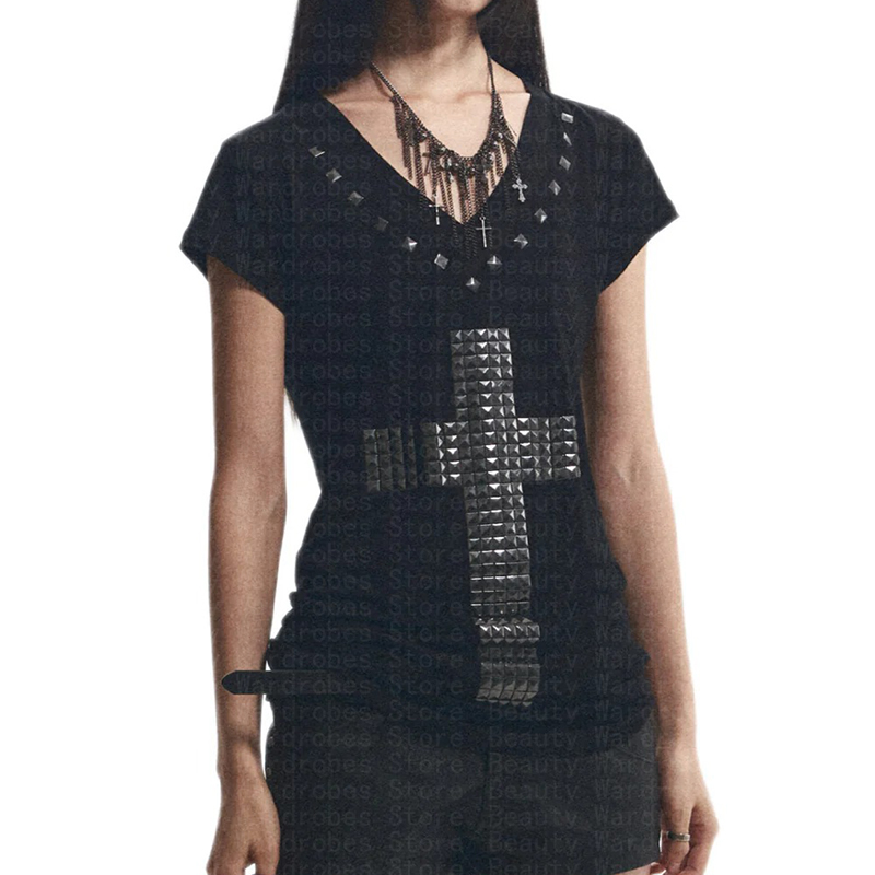 Rock Goth Unique Top Y2k Crop  - đánh giá và giá Y2K Graphic Baby Tee Crop